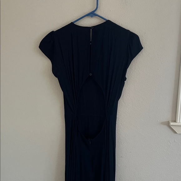 Reformation Navy Gavin Dress Size 8 - Picture 4 of 13